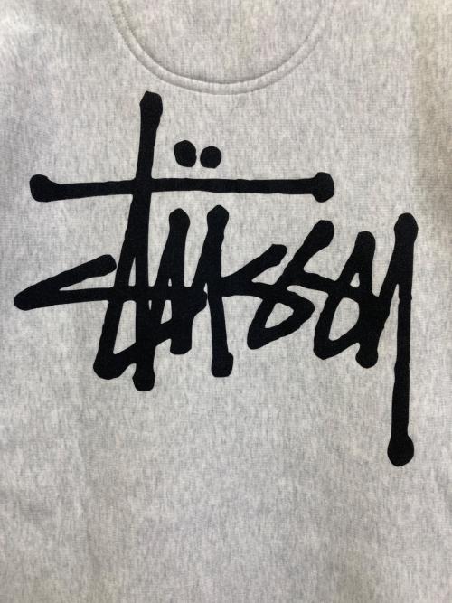 stussy（ステューシー）stussy (ステューシー) BASIC STUSSY CREW グレー サイズ:Mの古着・服飾アイテム