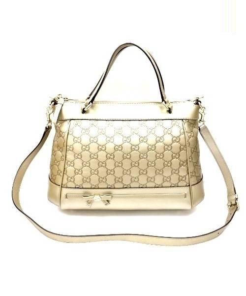 GUCCI（グッチ）GUCCI (グッチ) 2WAYショルダーバッグ マッドゴールド 269894の古着・服飾アイテム
