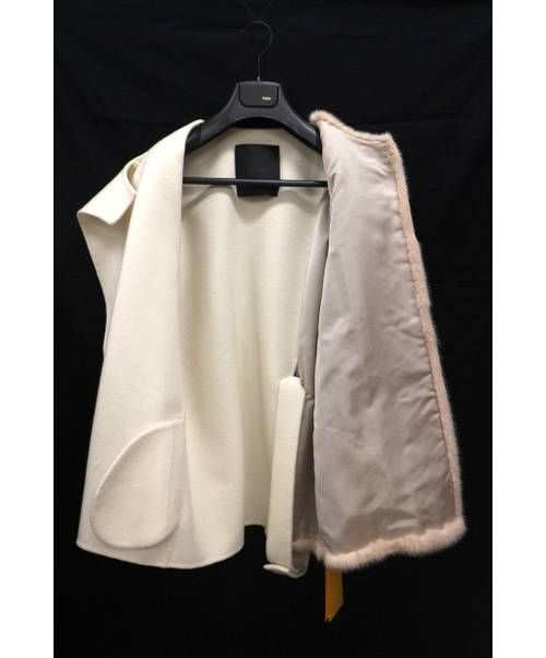 FENDI（フェンディ）FENDI (フェンディ) ショートハイブリットコート ホワイト×ピンク サイズ:40の古着・服飾アイテム