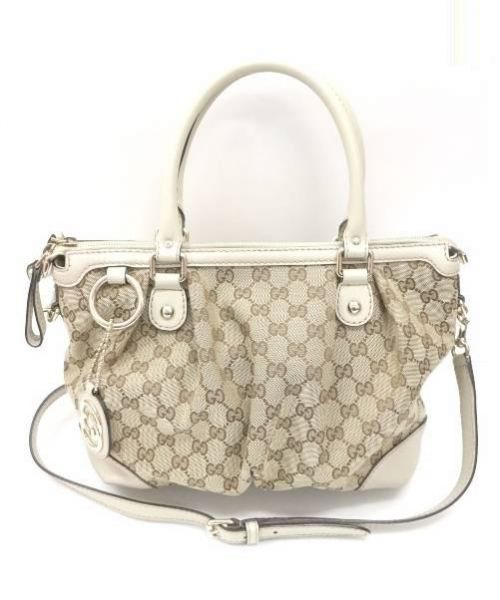 GUCCI（グッチ）GUCCI (グッチ) 2WAYバッグ ライトブラウン 247902　スーキーオリジナルの古着・服飾アイテム