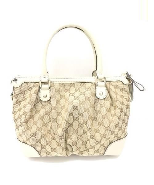 GUCCI（グッチ）GUCCI (グッチ) 2WAYバッグ ライトブラウン 247902　スーキーオリジナルの古着・服飾アイテム