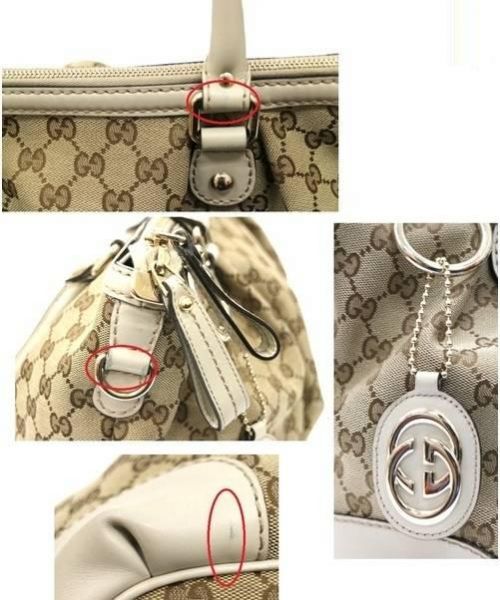 GUCCI（グッチ）GUCCI (グッチ) 2WAYバッグ ライトブラウン 247902　スーキーオリジナルの古着・服飾アイテム