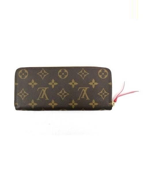 LOUIS VUITTON（ルイ ヴィトン）LOUIS VUITTON (ルイヴィトン) ポルトフォイユ・クレマンス ブラウン サイズ:- モノグラム　M60742　GI2135　ポルトフォイユ・クレマンス　現行モデル　フューシャの古着・服飾アイテム