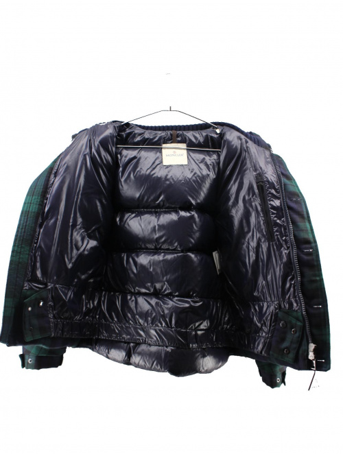 MONCLER（モンクレール）MONCLER (モンクレール) ブラックウォッチチェックダウンジャケット サイズ:1 41351-50-54149 DEFENSEの古着・服飾アイテム