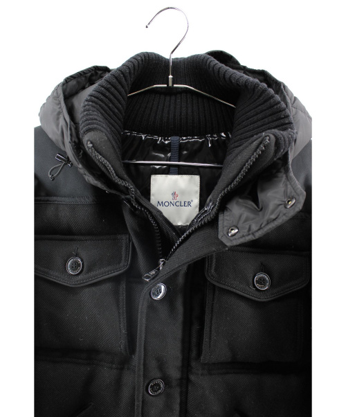 MONCLER（モンクレール）MONCLER (モンクレール) ウール×ナイロン切替ダウンジャケット サイズ:2 54275　ZIND 1001134の古着・服飾アイテム