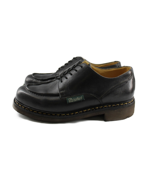 PARABOOT（パラブーツ）Paraboot (パラブーツ) シャンボードUチップシューズ ブラック サイズ:6 箱付 廃盤タグの古着・服飾アイテム