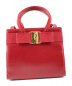 Salvatore Ferragamo（サルヴァトーレフェラガモ）の古着「ヴァラリボン2WAYバッグ」｜レッド