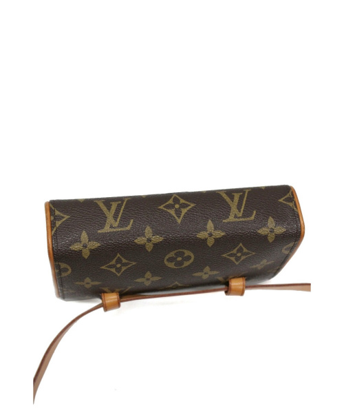 LOUIS VUITTON（ルイ ヴィトン）LOUIS VUITTON (ルイヴィトン) ポシェットフロランティーヌ ブラウン サイズ:以下参照 モノグラム M51855+M67303 FL1012(ポシェット)、FL0013(ベルト)の古着・服飾アイテム
