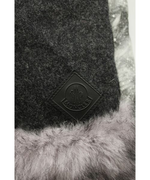 MONCLER（モンクレール）MONCLER (モンクレール) ファーウール転写ダウンパンツ グレー サイズ:50の古着・服飾アイテム