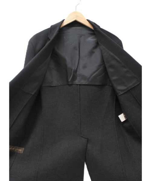 LOUIS VUITTON（ルイ ヴィトン）LOUIS VUITTON (ルイヴィトン) カシミヤ混ジャケット ブラック サイズ:52の古着・服飾アイテム