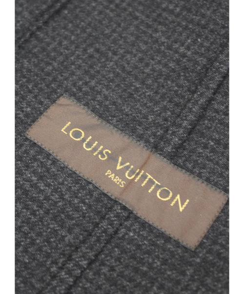 LOUIS VUITTON（ルイ ヴィトン）LOUIS VUITTON (ルイヴィトン) カシミヤ混ジャケット ブラック サイズ:52の古着・服飾アイテム