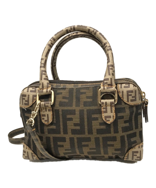 FENDI（フェンディ）FENDI (フェンディ) ズッカパターンミニショルダーバッグ ブラウン サイズ:下記参照の古着・服飾アイテム