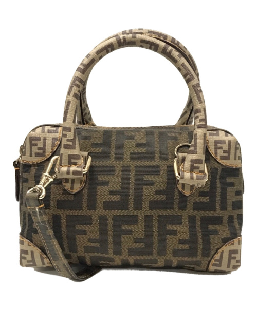 FENDI（フェンディ）FENDI (フェンディ) ズッカパターンミニショルダーバッグ ブラウン サイズ:下記参照の古着・服飾アイテム