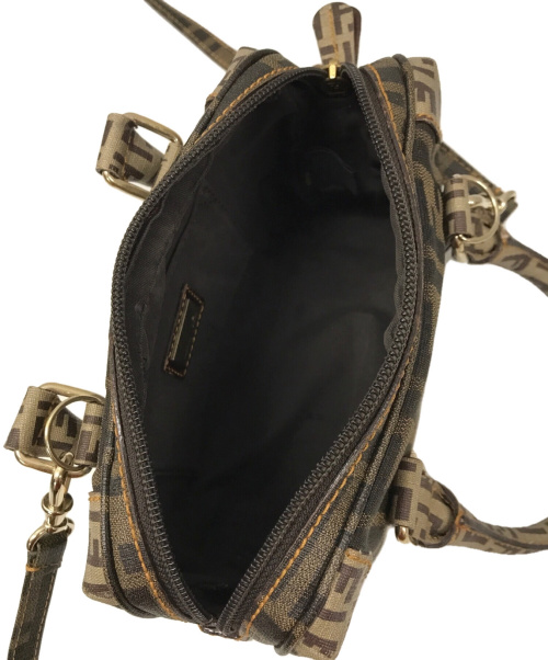 FENDI（フェンディ）FENDI (フェンディ) ズッカパターンミニショルダーバッグ ブラウン サイズ:下記参照の古着・服飾アイテム