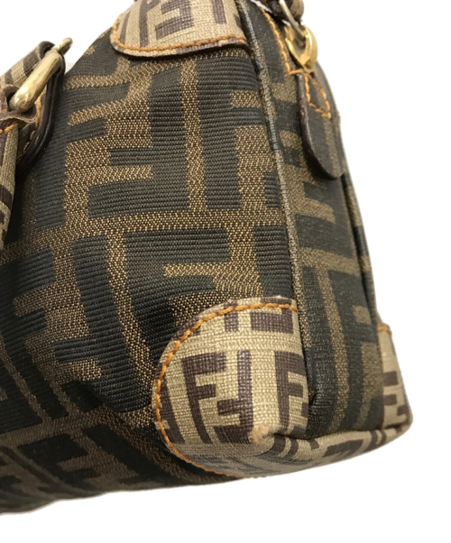 FENDI（フェンディ）FENDI (フェンディ) ズッカパターンミニショルダーバッグ ブラウン サイズ:下記参照の古着・服飾アイテム