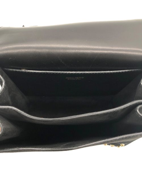 JIMMY CHOO（ジミーチュウ）JIMMY CHOO (ジミーチュウ) マデリン スタッズレザー ショルダーバッグ ブラックの古着・服飾アイテム