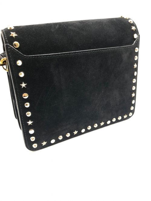 JIMMY CHOO（ジミーチュウ）JIMMY CHOO (ジミーチュウ) マデリン スタッズレザー ショルダーバッグ ブラックの古着・服飾アイテム