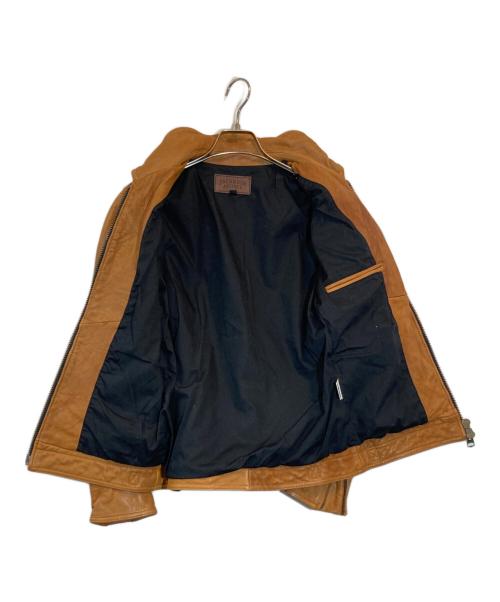 JACKROSE（ジャックローズ）JACKROSE (ジャックローズ) シングルライダースジャケット ブラウン サイズ:3の古着・服飾アイテム