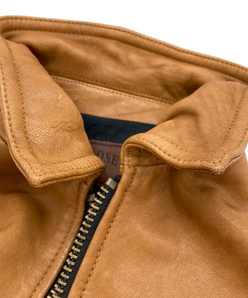 JACKROSE（ジャックローズ）JACKROSE (ジャックローズ) シングルライダースジャケット ブラウン サイズ:3の古着・服飾アイテム