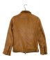 JACKROSE (ジャックローズ) シングルライダースジャケット ブラウン サイズ:3：6000円