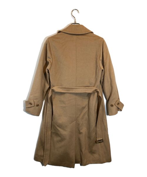 MaxMara（マックスマーラ）MaxMara (マックスマーラ) キャメルロングダブルコート ブラウン サイズ:SIZE 36の古着・服飾アイテム