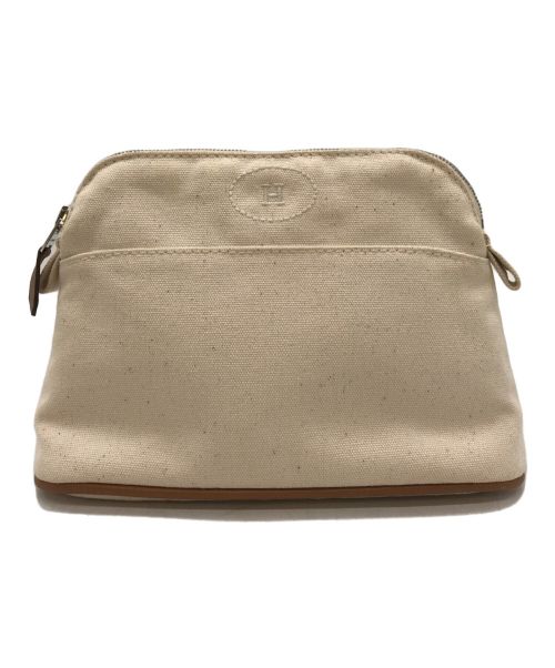 HERMES（エルメス）HERMES (エルメス) ボリードポーチミニ ベージュの古着・服飾アイテム