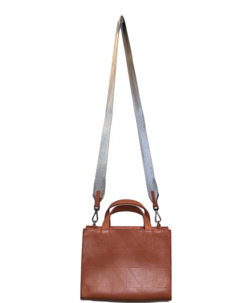 ECCO（エコー）ECCO (エコー) シグネチャーラインミニハンドバッグ ブラウンの古着・服飾アイテム