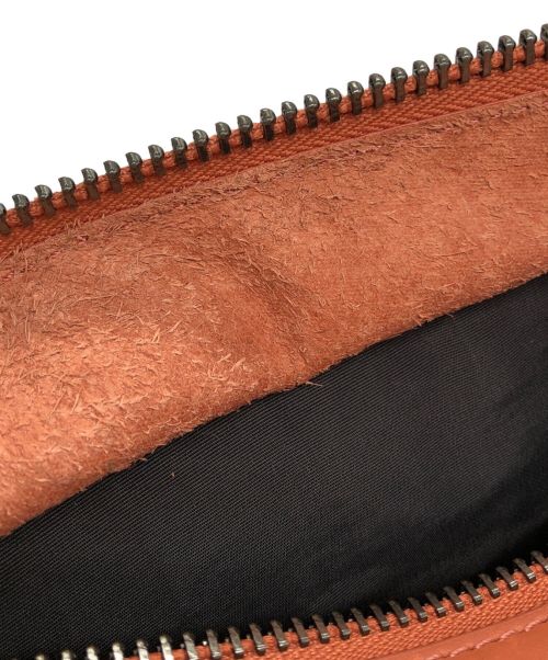 ECCO（エコー）ECCO (エコー) シグネチャーラインミニハンドバッグ ブラウンの古着・服飾アイテム