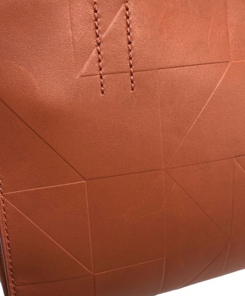 ECCO（エコー）ECCO (エコー) シグネチャーラインミニハンドバッグ ブラウンの古着・服飾アイテム