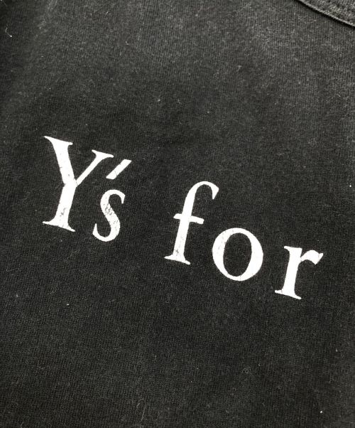 Y's for living（ワイズフォーリビング）Y's for living (ワイズフォーリビング) ロゴプリントノースリーブワンピース ブラック サイズ:表記無しの古着・服飾アイテム