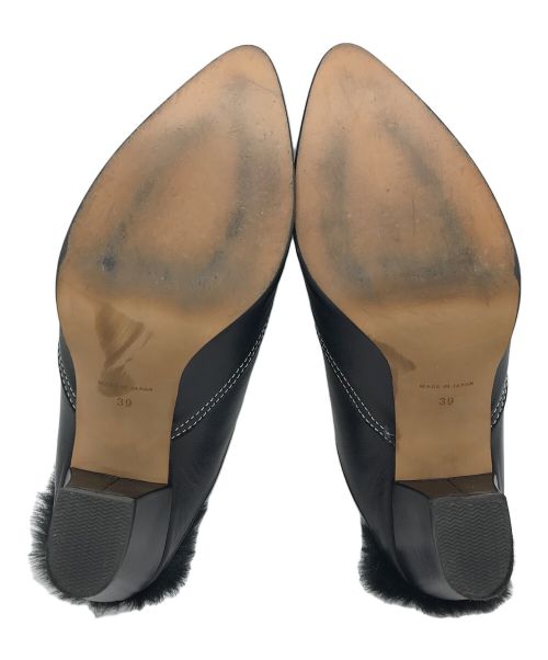 c me（シー ミー）c me (シー ミー) ミュール ブラック サイズ:39の古着・服飾アイテム