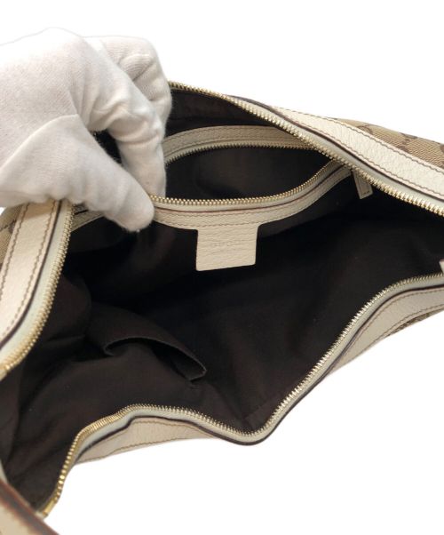 GUCCI（グッチ）GUCCI (グッチ) ワンショルダーバッグ ベージュ×ホワイトの古着・服飾アイテム