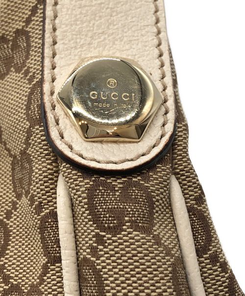 GUCCI（グッチ）GUCCI (グッチ) ワンショルダーバッグ ベージュ×ホワイトの古着・服飾アイテム