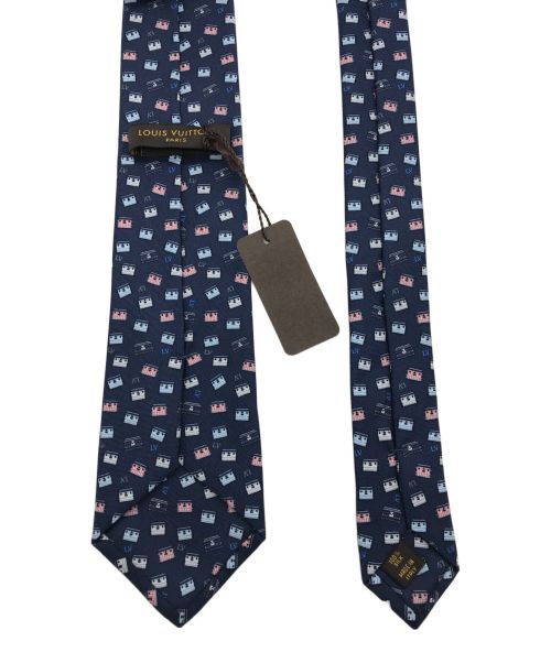 LOUIS VUITTON（ルイ ヴィトン）LOUIS VUITTON (ルイ ヴィトン) シルクネクタイ ネイビー サイズ:記載なしの古着・服飾アイテム