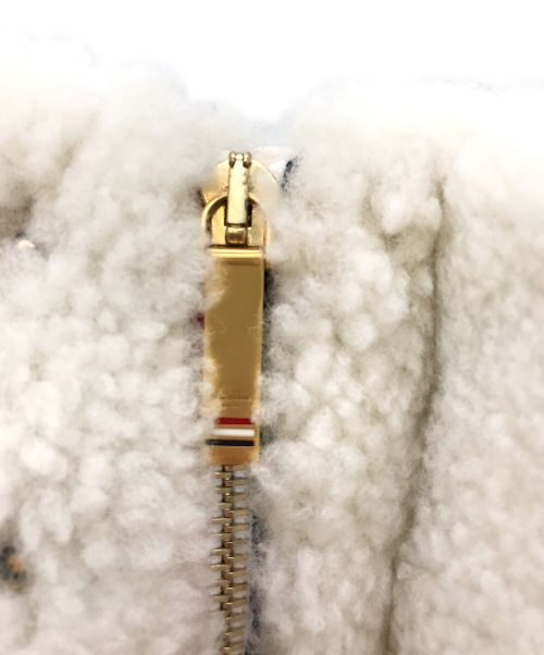 Thom Browne（トムブラウン）Thom Browne (トムブラウン) ホワイトダイシャーリングフーデッドコート ホワイト サイズ:SIZE ３の古着・服飾アイテム