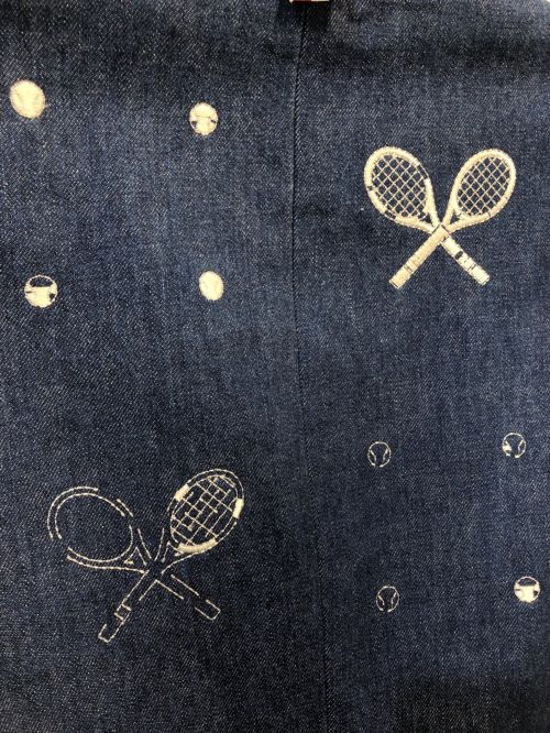 Thom Browne（トムブラウン）Thom Browne (トムブラウン) 刺繍デニムテーラードジャケット インディゴ サイズ:SIZE 3の古着・服飾アイテム