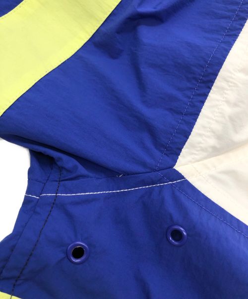 Aime Leon Dore（エメ レオン ドレ）Aime Leon Dore (エメレオンドレ) ロゴプリントナイロンシャツ ネイビー×ホワイト サイズ:Mの古着・服飾アイテム