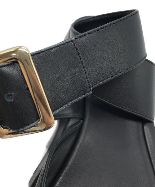 GIA/RHW（ジア / アールエイチダブリュー）GIA/RHW (ジア / アールエイチダブリュー) ストラップサンダル ブラック サイズ:36の古着・服飾アイテム