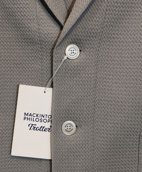 MACKINTOSH PHILOSOPHY（マッキントッシュ フィロソフィー）MACKINTOSH PHILOSOPHY (マッキントッシュフィロソフィー) トロッターテーラードジャケット グレー サイズ:SIZE 38 未使用品の古着・服飾アイテム