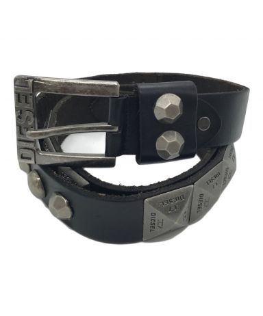 リ*タ様 【未使用】DIESEL スタッズ付きレザーベルト ブラック 3027009358762408_01_7277.jpeg