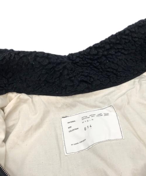 CAMIEL FORTGENS（カミエルフォートヘンス）CAMIEL FORTGENS (カミエルフォートヘンス) FLEECE ANORAK WOOL ブラック サイズ:SIZE Mの古着・服飾アイテム