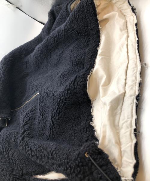 CAMIEL FORTGENS（カミエルフォートヘンス）CAMIEL FORTGENS (カミエルフォートヘンス) FLEECE ANORAK WOOL ブラック サイズ:SIZE Mの古着・服飾アイテム