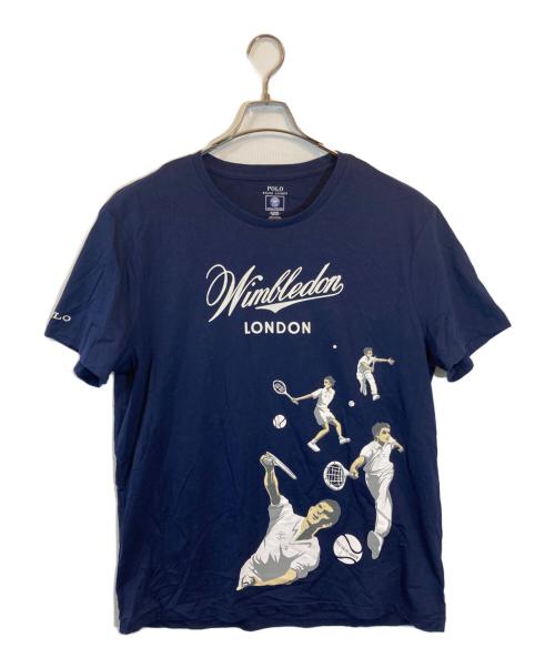 POLO RALPH LAUREN（ポロ・ラルフローレン）POLO RALPH LAUREN (ポロ・ラルフローレン) プリントTシャツ ネイビー サイズ:SIZE XL 未使用品の古着・服飾アイテム