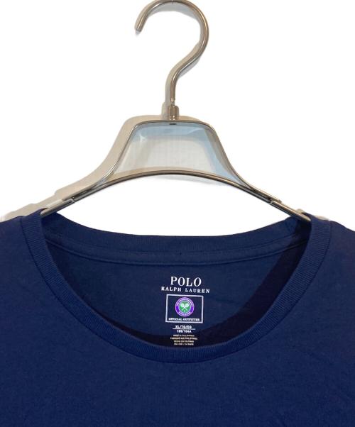 POLO RALPH LAUREN（ポロ・ラルフローレン）POLO RALPH LAUREN (ポロ・ラルフローレン) プリントTシャツ ネイビー サイズ:SIZE XL 未使用品の古着・服飾アイテム