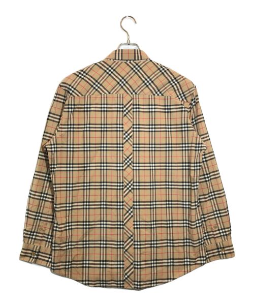 BURBERRY（バーバリー）BURBERRY (バーバリー) TBロゴノバチェックシャツ ベージュ サイズ:SIZE Mの古着・服飾アイテム