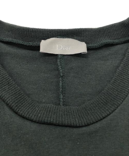 DIOR HOMME（ディオール オム）DIOR HOMME (ディオール オム) VネックTシャツ グリーン サイズ:Sの古着・服飾アイテム
