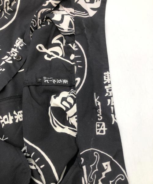 RUDE GALLERY（ルードギャラリー）RUDE GALLERY (ルードギャラリー) DARUMAアロハシャツ ブラック サイズ:SIZE Lの古着・服飾アイテム