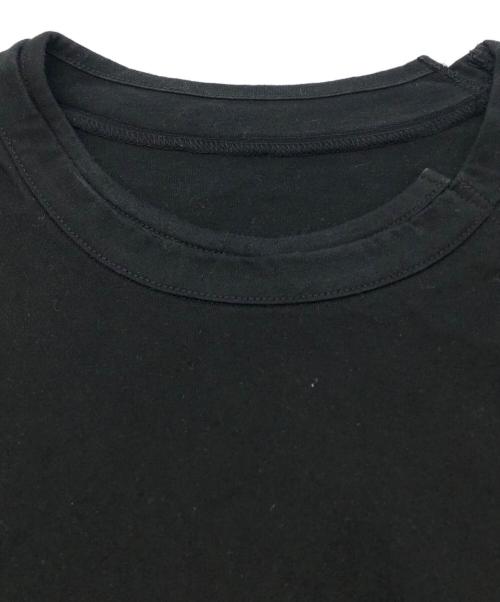 GROUND Y（グラウンドワイ）GROUND Y (グラウンドワイ) CAMOUFLAGE PATTERN SILKETTE/COTTON JERSEY MIXED T-SHIRT ブラック サイズ:SIZE 3の古着・服飾アイテム