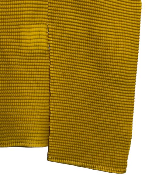 ISSEY MIYAKE me（イッセイ ミヤケ ミー）ISSEY MIYAKE me (イッセイ ミヤケ ミー) プリーツカットソー イエロー サイズ:-の古着・服飾アイテム