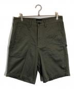 DESCENDANTディセンダント）の古着「ベイカーハーフパンツ」｜カーキ